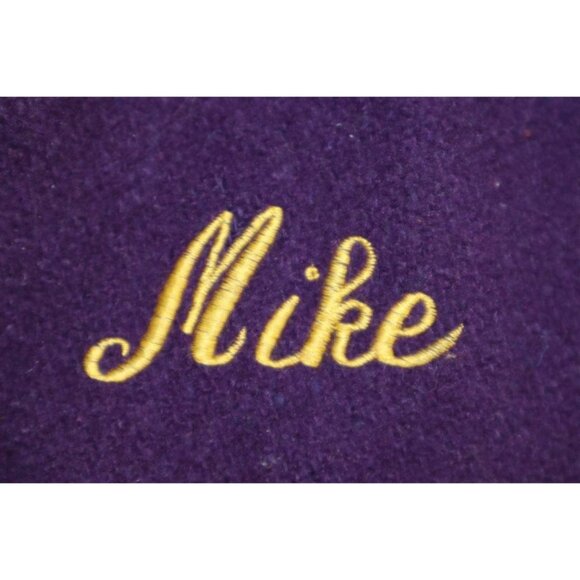 Vintage 70s William Loop Varsity Leather Jacket Sz 38 St. Joe Champs - Picture 8 of 14